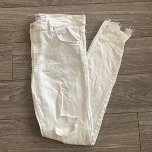 Free people white distressed jeans